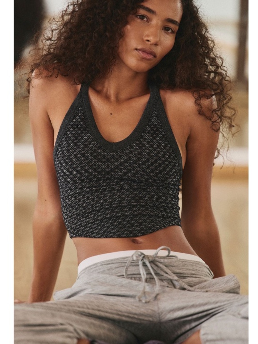 FP Movement Women's All Clear V Neck Jacquard Cami